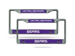 Rico Industries - Central Arkansas Bears Chrome Metal License Plate Frame - Set of 2 Frames - Multi