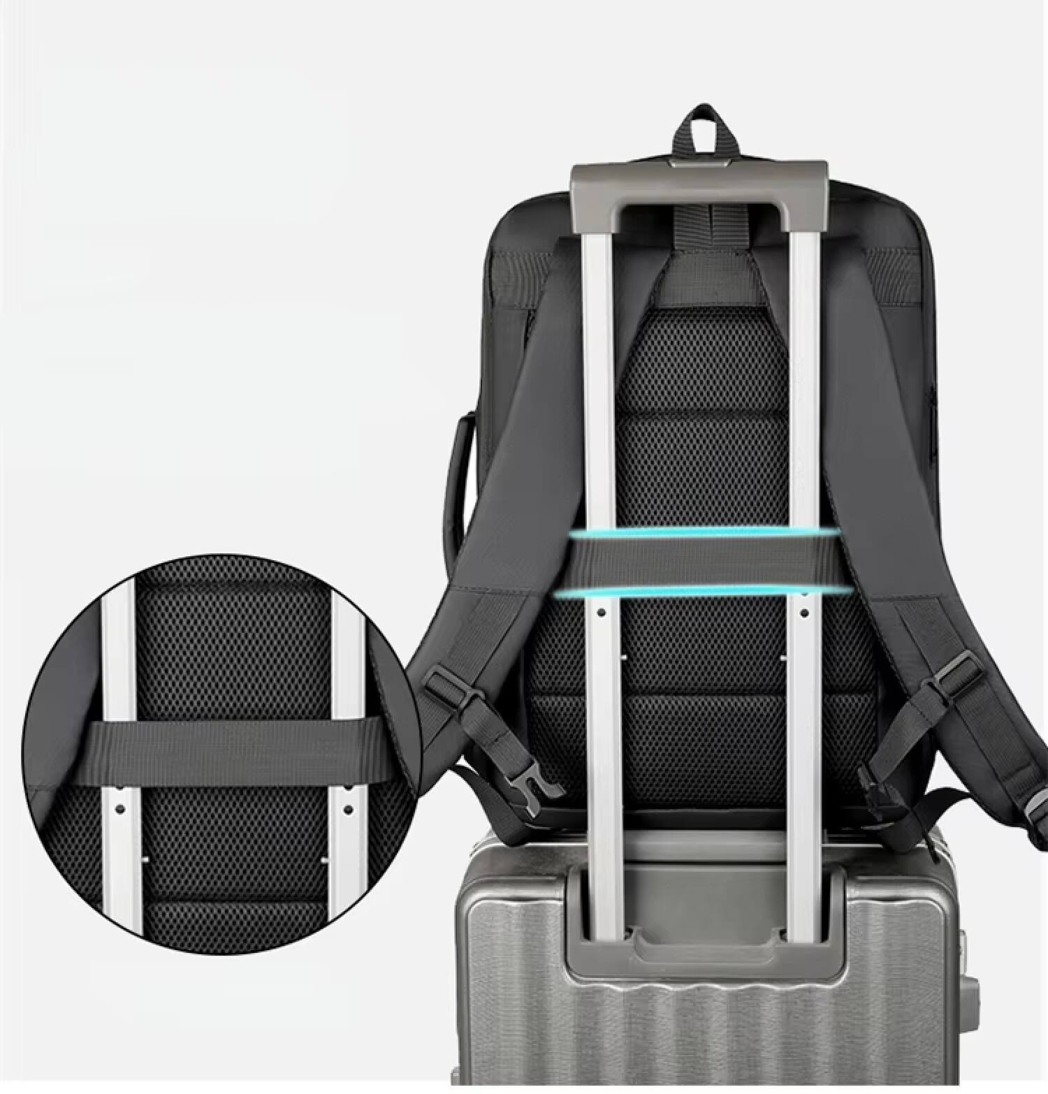 Alt View 17. SaharaCase - Water Resistant Backpack with USB Charging port for and fits up to 17.3" laptop - Black.