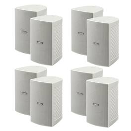 Yamaha - NS-AW294 All-Weather Outdoor Speakers Bundle - 8 Pack - White