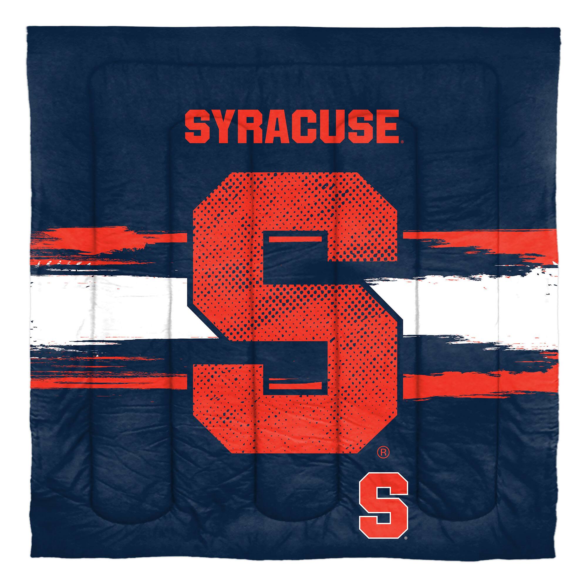 Angle. Sweet Home Collection - NCAA Syracuse Orange Comforter & Sham Set- Full/Queen - Multicolored.