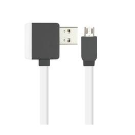 Reiko - Micro Usb Piggyback Flat Liberator Usb Cable 3.2Ft In - White