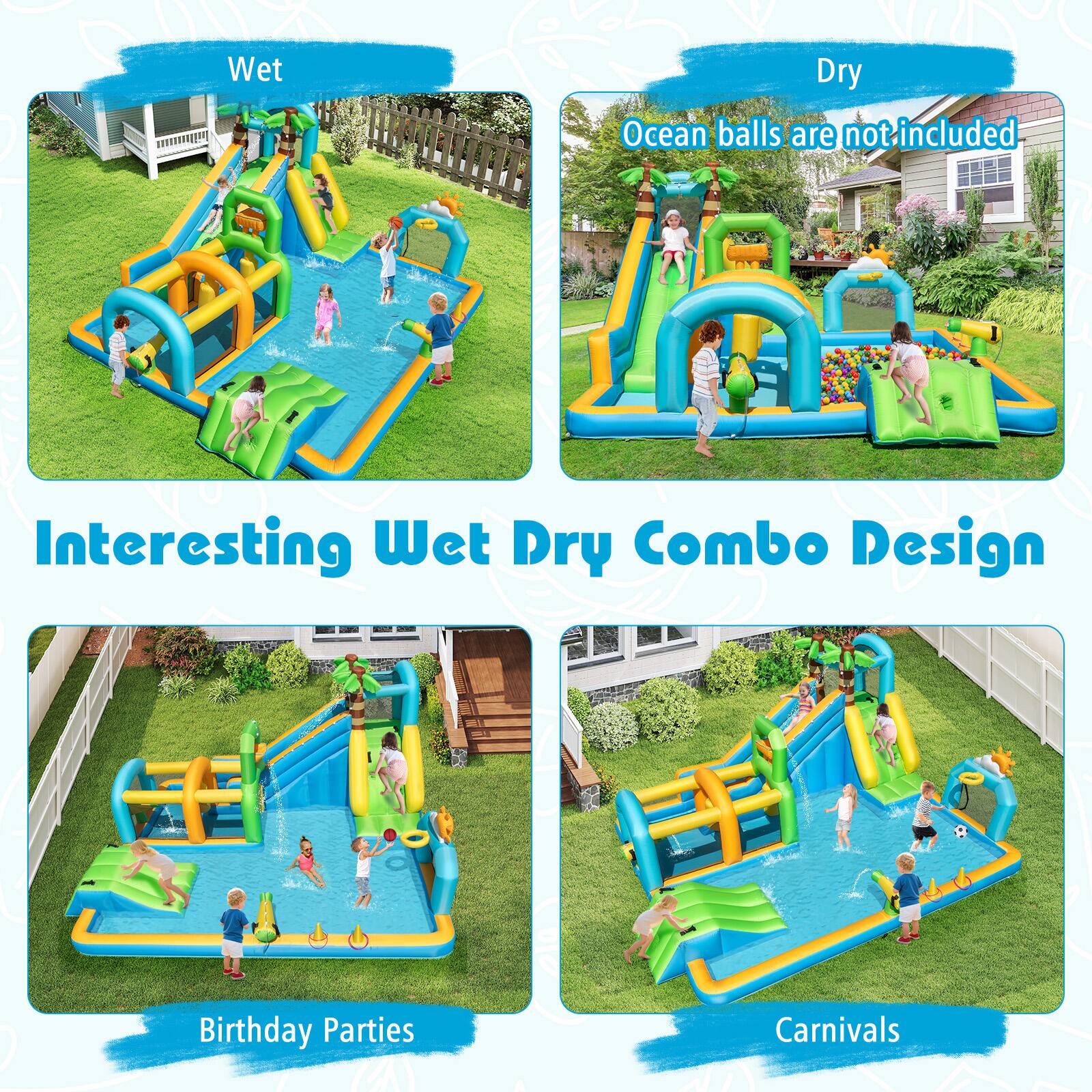 Interesting Wet Dry Combo Design

Wet
Ocean balls are not included

Dry

Birthday Parties

Carnivals