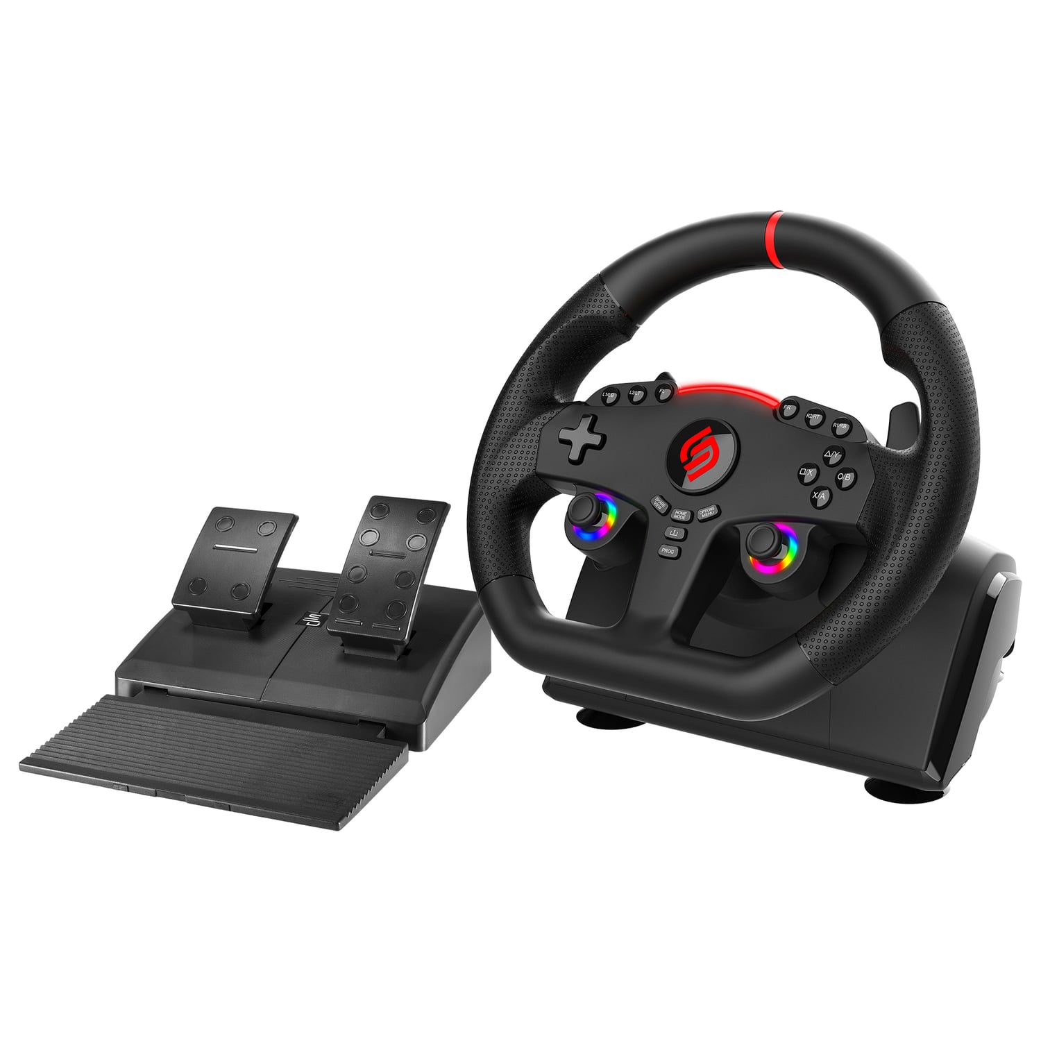 Subsonic - 270 GT Racing Wheel, Pedal Set, Dual LED Sticks for PS3, PS4, Xbox One, Xbox Series XS, Switch, PC - Black price history on PriceWatchPro