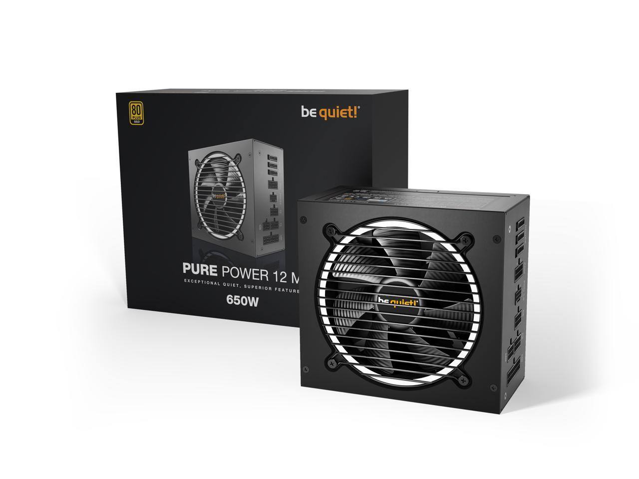 be quiet!  
PURE POWER 12 M  
EXCEPTIONAL QUIET, SUPERIOR FEATURE  
650W  
80 PLUS GOLD