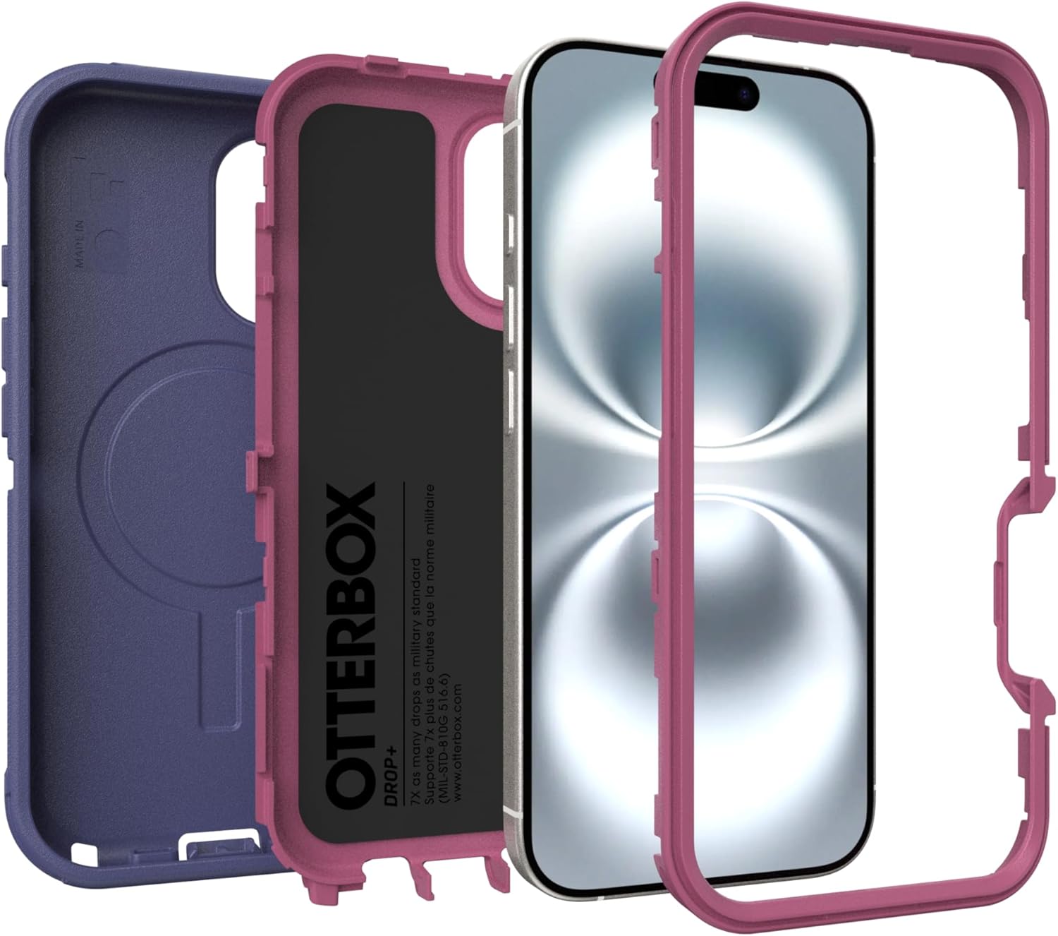 Made in OTTERBOX DROP+  
Military standard (MIL-STD-810G)  
Supports 7x drops from 516.6 cm (17 ft)  
www.otterbox.com