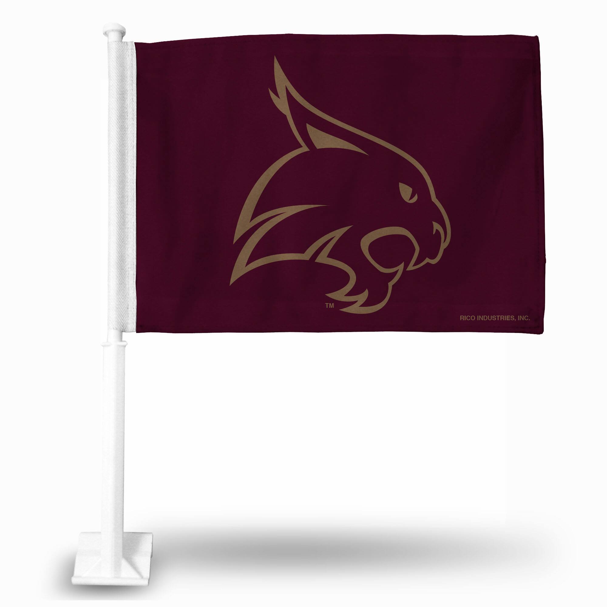 Rico Industries - Texas State Bobcats 11X14 Window Mount Double-Sided Car Flag - Multi