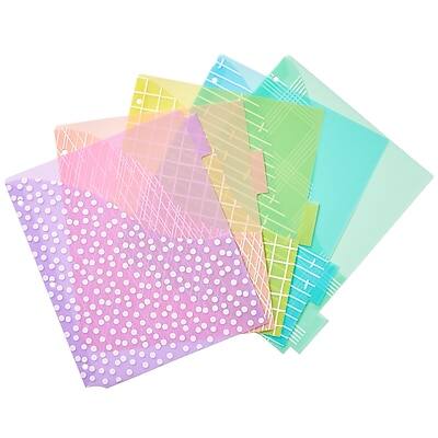 Alt View 8. Avery - Big Tab Insertable Plastic Dividers with Pocket, 5 Tabs Pastel - Multicolor.
