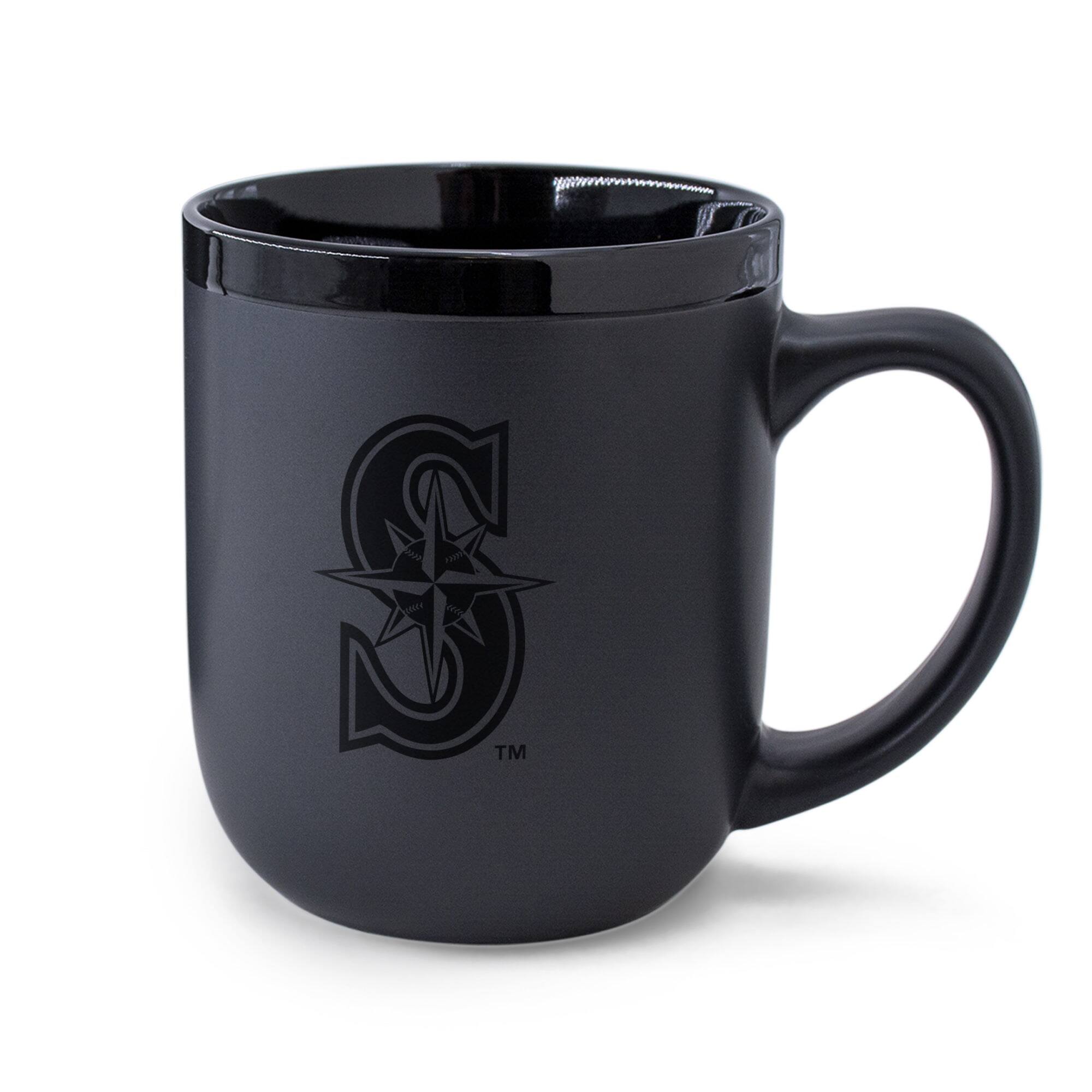 WinCraft - Seattle Mariners 17oz. Black Tonal Ceramic Mug - Multicolor