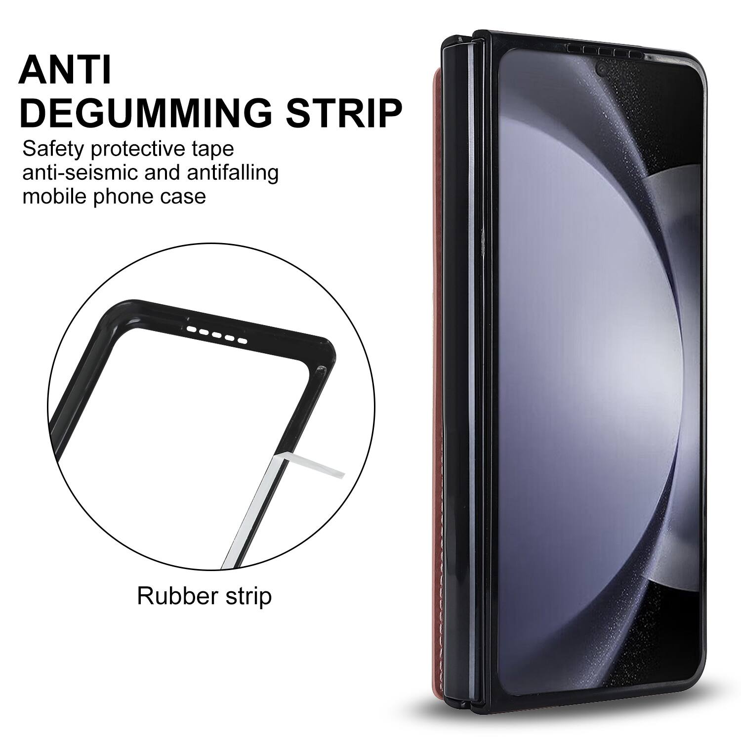 ANTI DEGUMMING STRIP  
Safety protective tape anti-seismic and antifalling mobile phone case  
Rubber strip