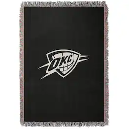 Chad & Jake - Oklahoma City Thunder Woven Blanket - Black