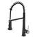 Angle. Siljoy - Black Kitchen Faucet with Pull Down Sprayer Modern Commercial Spring Pull-Out Kitchen Sink Faucet - Black.