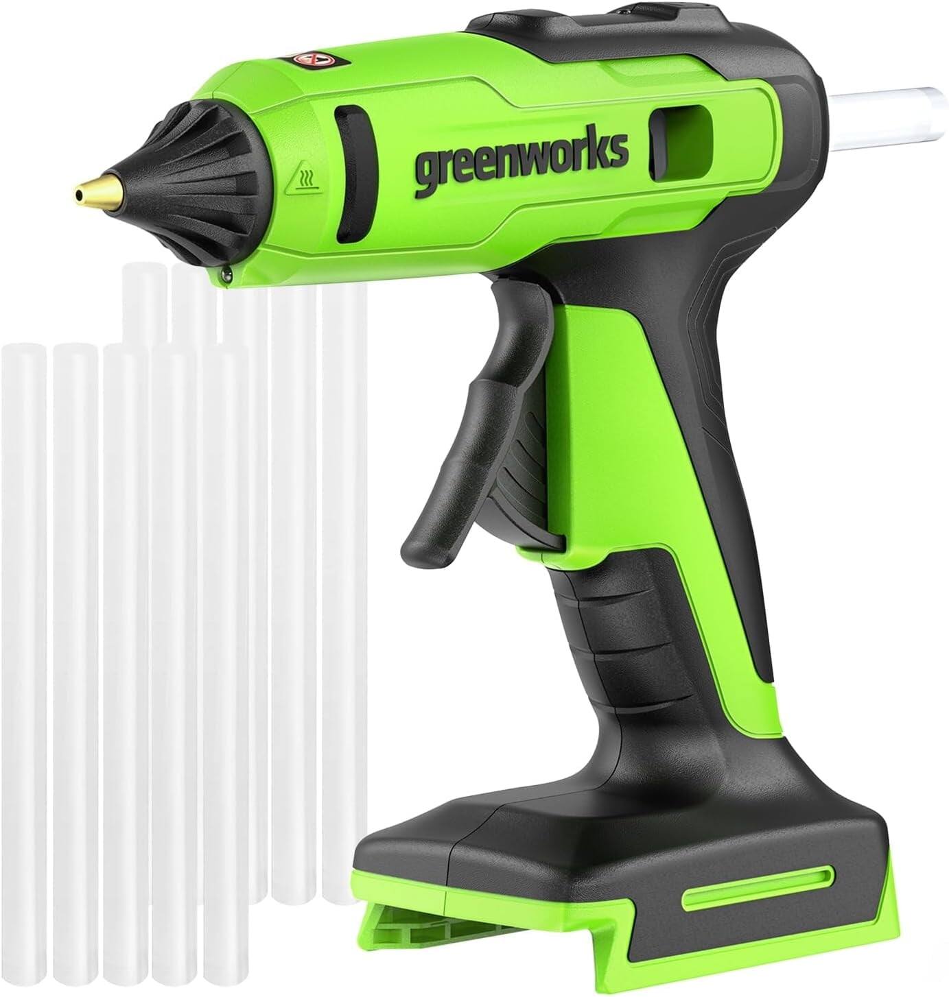 Greenworks - 24V Cordless Glue Gun Tool Only, 90 Sec. Fast Heating, Drip-free nozzle, Auto off for DIY, Arts, Crafts - Green price history on PriceWatchPro