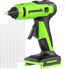 Greenworks - 24V Cordless Glue Gun, Tool Only, Battery and Charger Not Included - Green