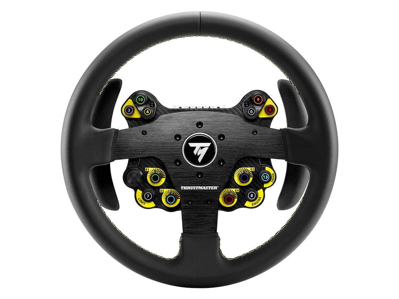 Thrustmaster - EVO Racing 32R Wheel (Leather Wrapped, Detachable Hub - PS4, PS5, Xbox, PC) - Multicolor