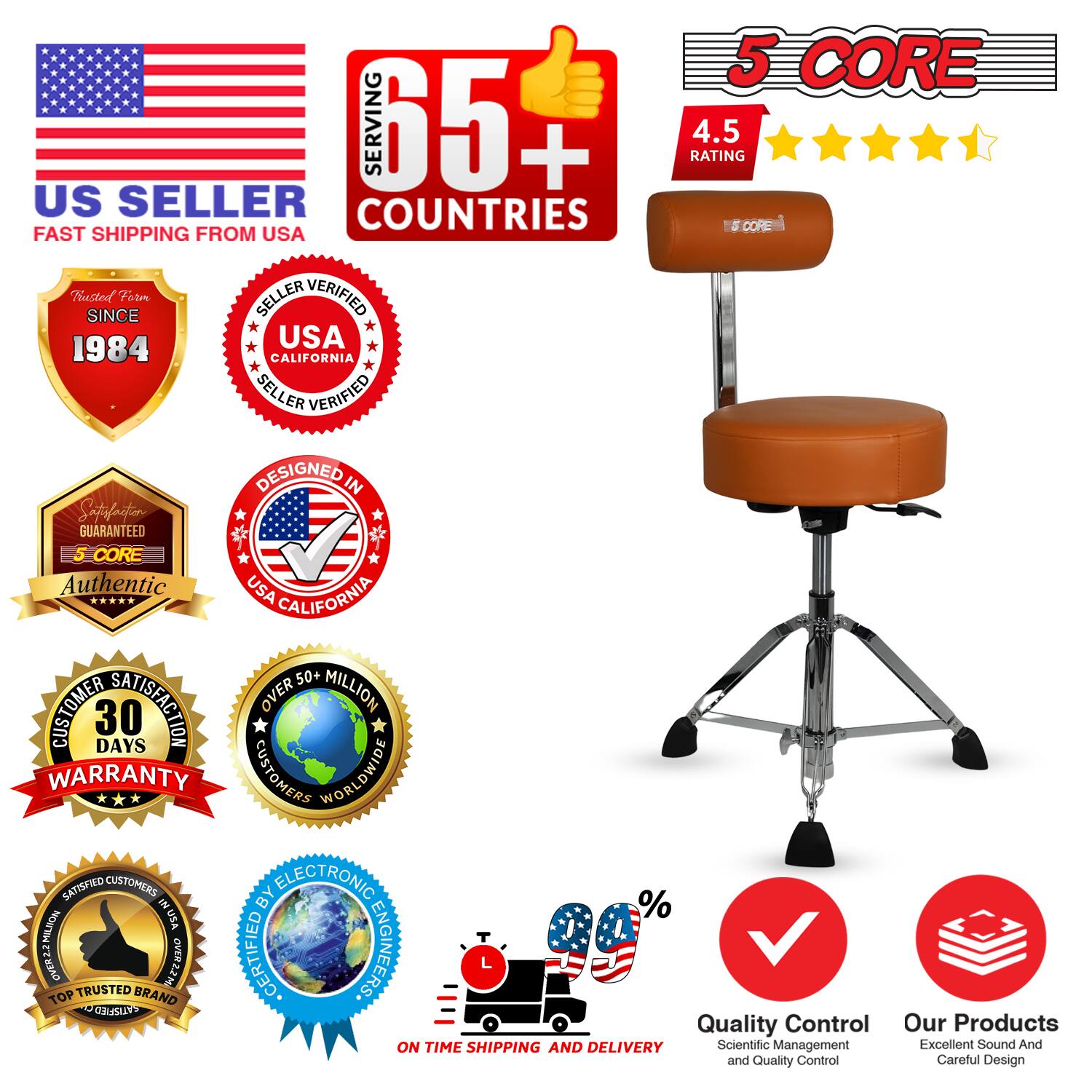 - US Seller
- Fast Shipping from USA
- Serving 65+ Countries
- 5 Core
- 4.5 Rating
- Trusted Since 1984
- Seller Verified USA California
- Seller Verified USA California
- Designed in USA California
- Authentic 5 Core
- 30 Days Warranty
- Over 50+ Million Customers Worldwide
- 100% Satisfied Customers by Electronic Engineers
- Top Trusted Brand
- On Time Shipping and Delivery
- Quality Control: Scientific Management and Quality Control
- Our Products: Excellent Sound and Careful Design