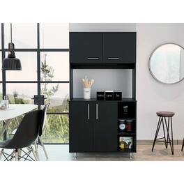 TuHome - Kitchen Pantry - Black