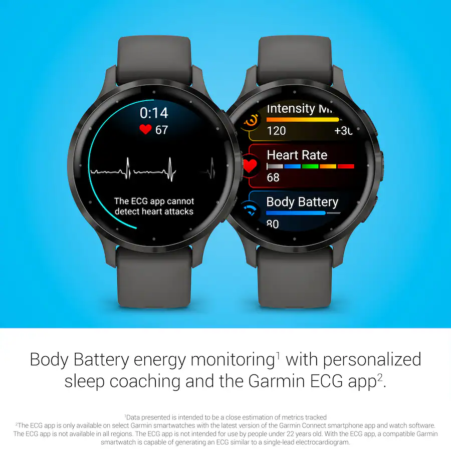 Garmin Connect Ekg Garmin Watch Garmin Venu 3S GPS Smartwatch 41