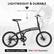 Back. Winado - 20'' Folding Bike Shimano 7 Speed Foldable Bicycle Road Bike Double Disc Brake - Black.