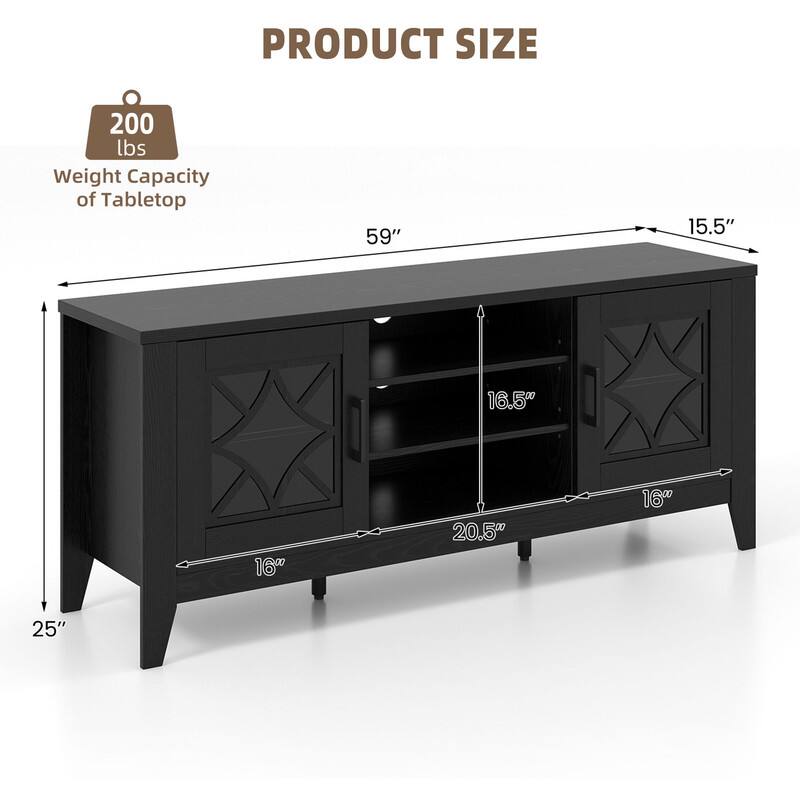 PRODUCT SIZE

200 lbs Weight Capacity of Tabletop

59"
15.5"
16.5"
16"
20.5"
16"
25"