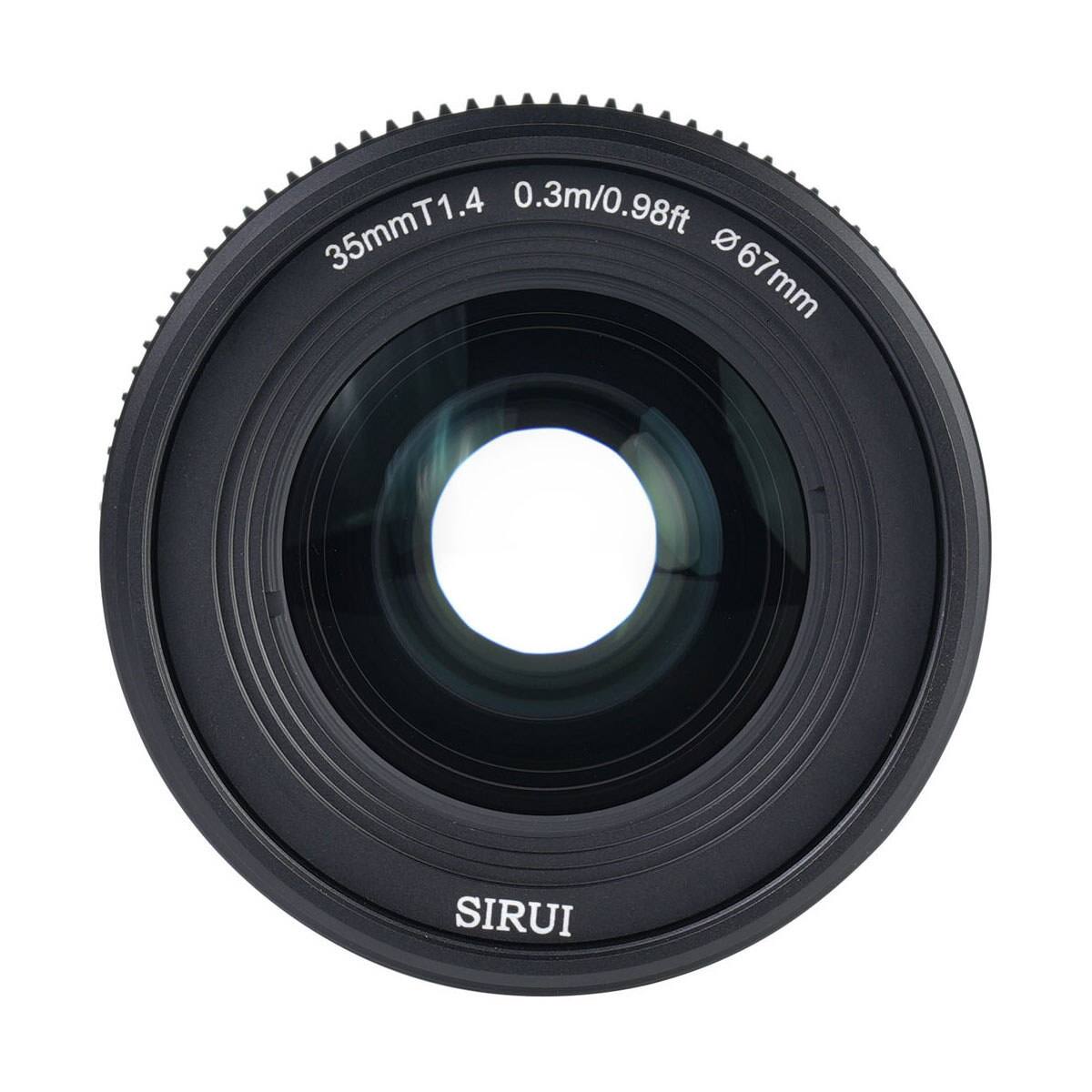 35mm T1.4 0.3m/0.98ft 67mm  
SIRUI