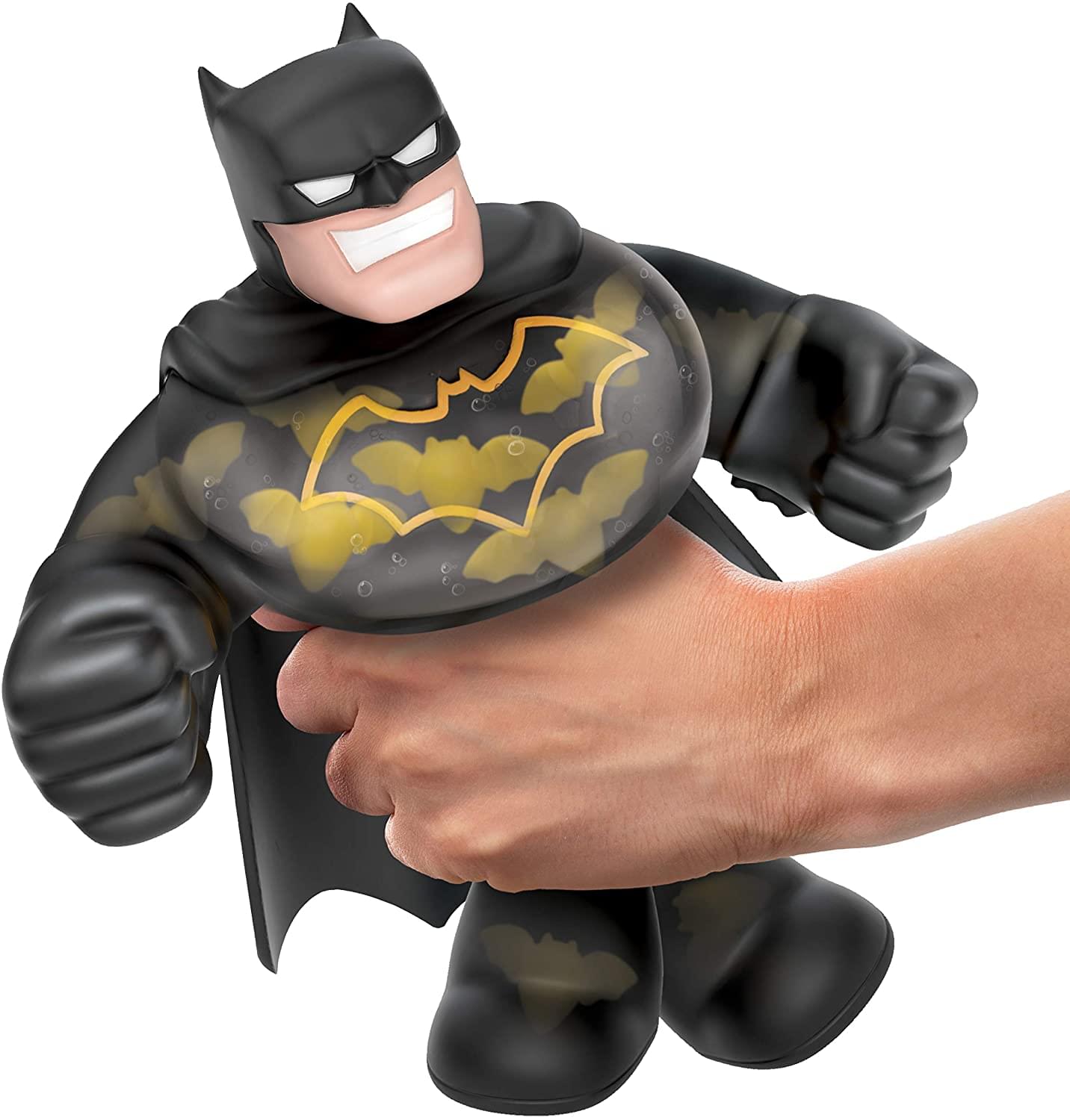 Alt View 10. DC Universe - DC Marvel Heroes of Goo Jit Zu Squishy Figure | Batman - Black.