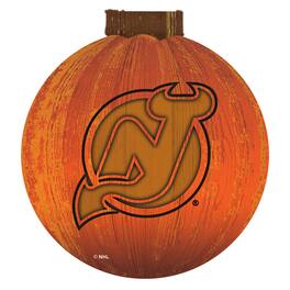 Fan Creations - New Jersey Devils 12'' Pumpkin Sign - Orange