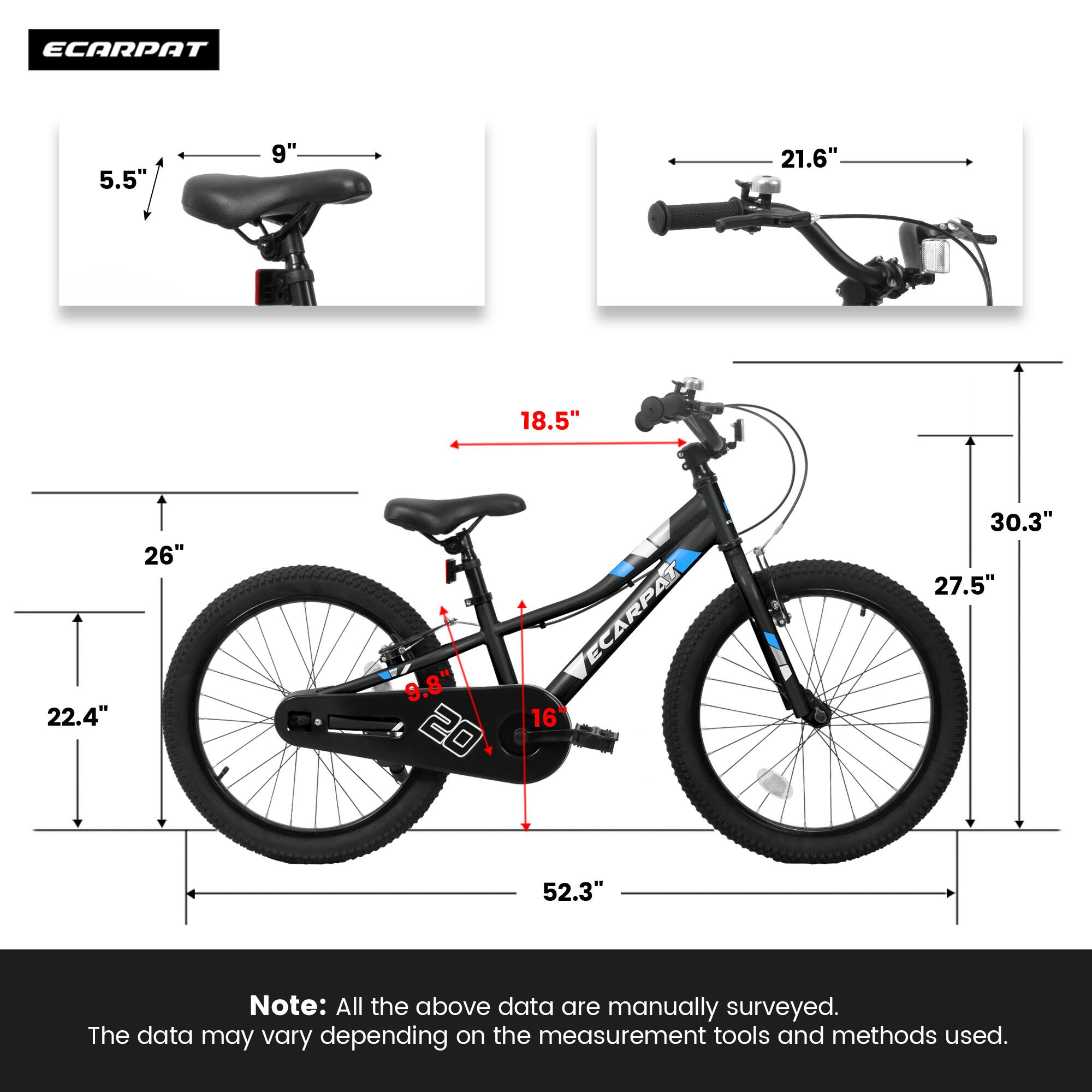 ECARPAT  
5.5" 9" 21.6" 18.5" 22.4" 26" 9.8" 30.3" 27.5" 52.3"  

Note: All the above data are manually surveyed. The data may vary depending on the measurement tools and methods used.
