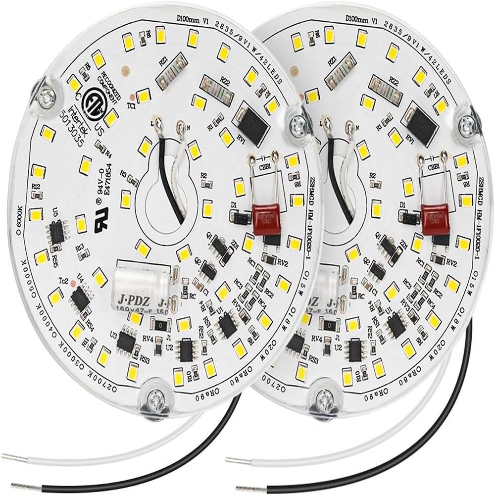 ACJPR - 2-Pack LED Ceiling Fan Light Retrofit Kit, 15W 5000K Dimmable