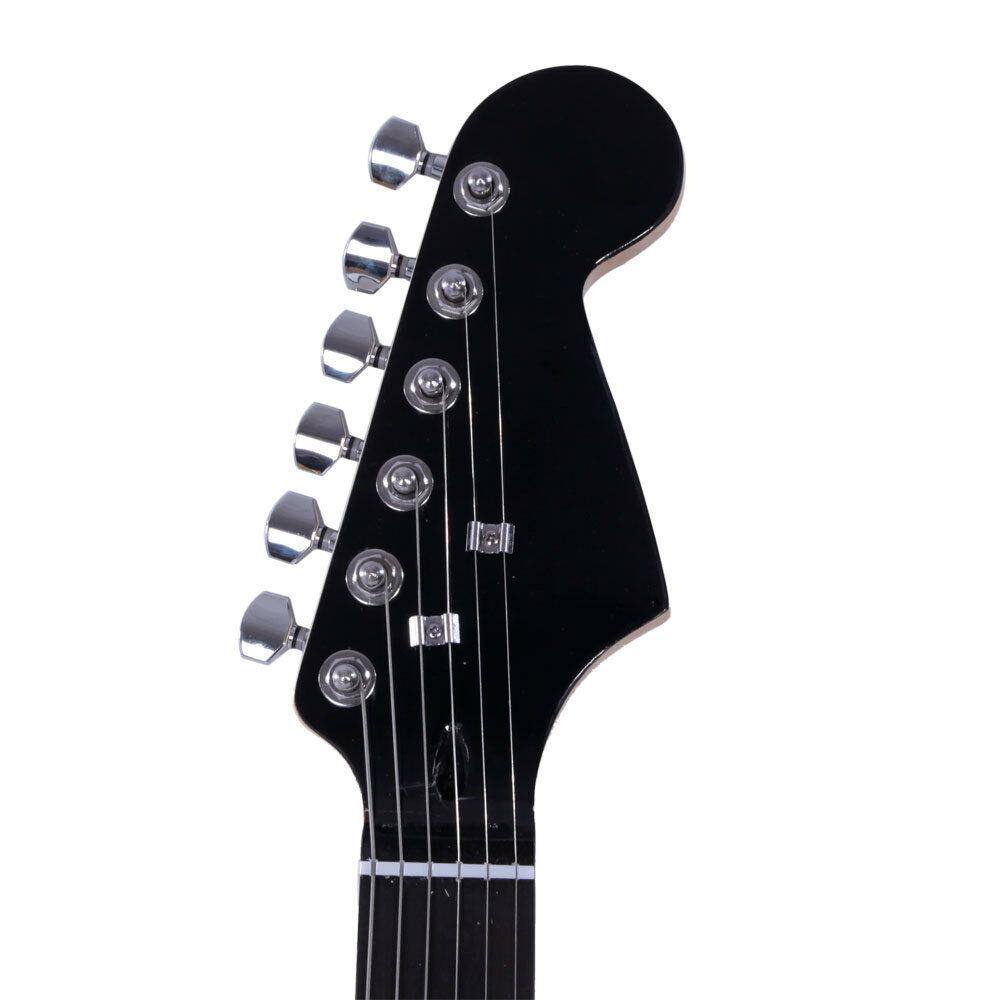 Angle. Winado - 39" GST Full Size Electric Guitar Practice Beginner Lightning Style With Bag.