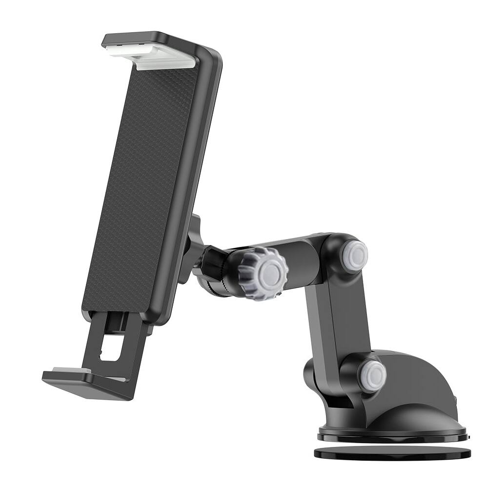 Angle. Esoulk - Heavy-Duty Tablet & iPad Mount Adjustable Suction Cup Stand – Compatible with iPad, Samsung Galaxy Tab Universal Holder - Black.