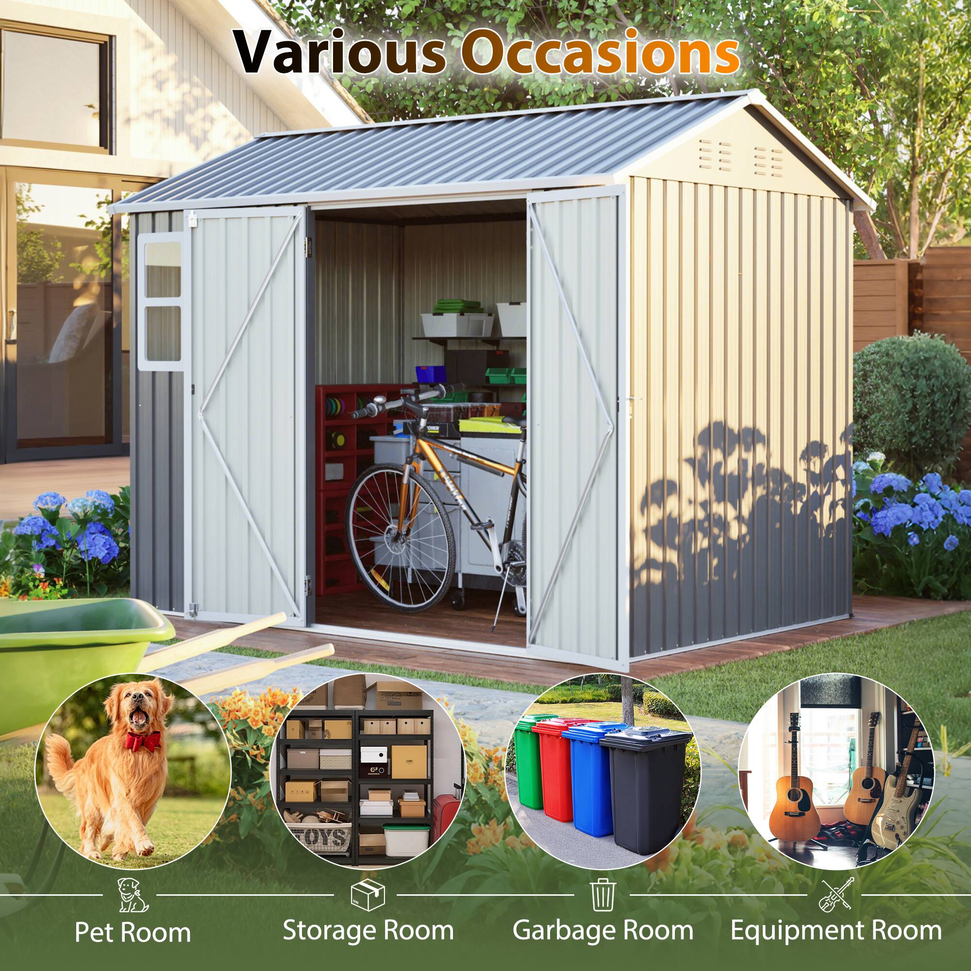 Various Occasions

- Pet Room
- Storage Room
- Garbage Room
- Equipment Room