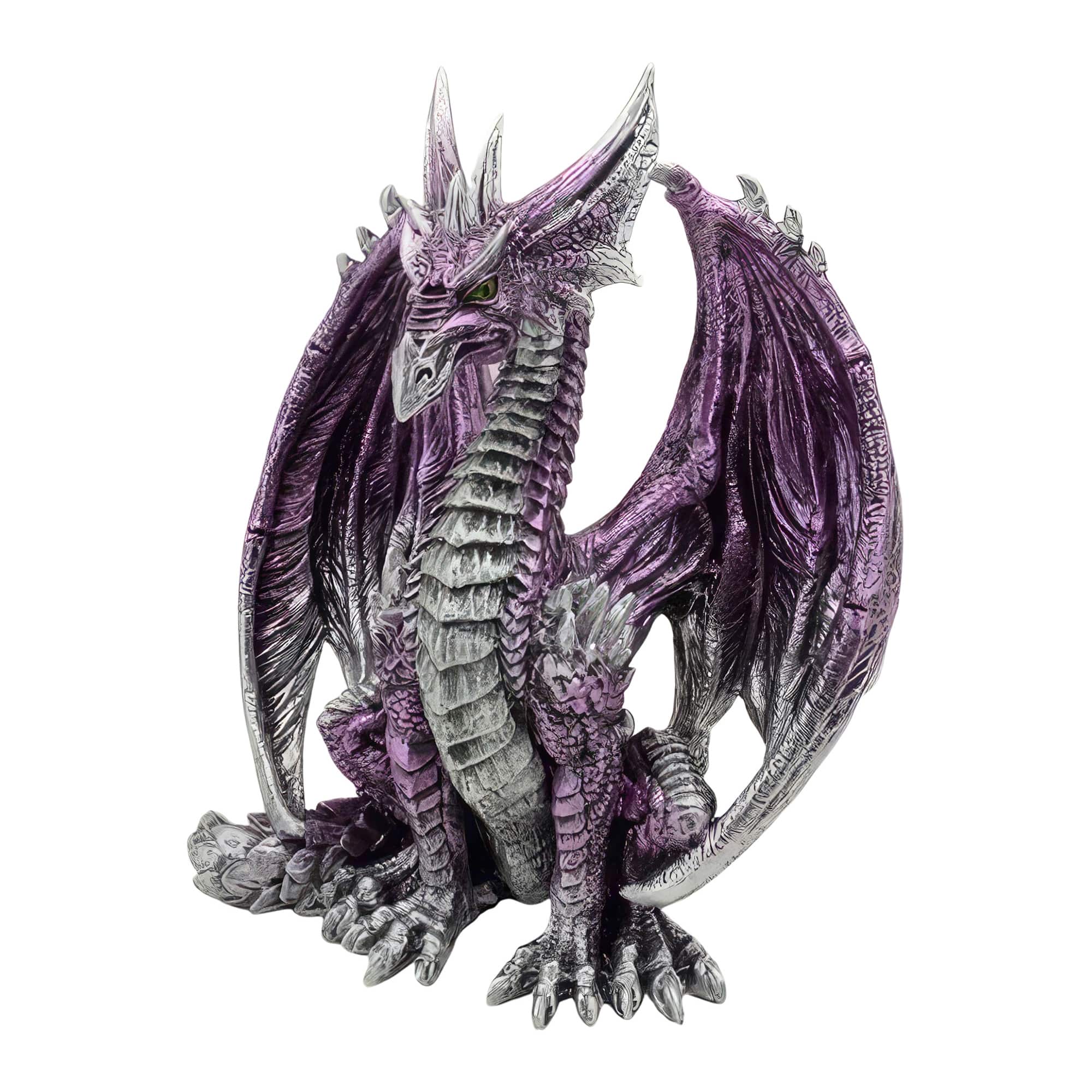 FC Design - 7"H Dragon Sitting Figurine Statue Office/Computer Desk Tabletop Medieval Gaming Home Decor Gift - Multi-Color