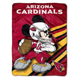 Northwest - Arizona Football Cardinals 46x60 Mickey Mouse Micro Raschel Plush Throw - Multi