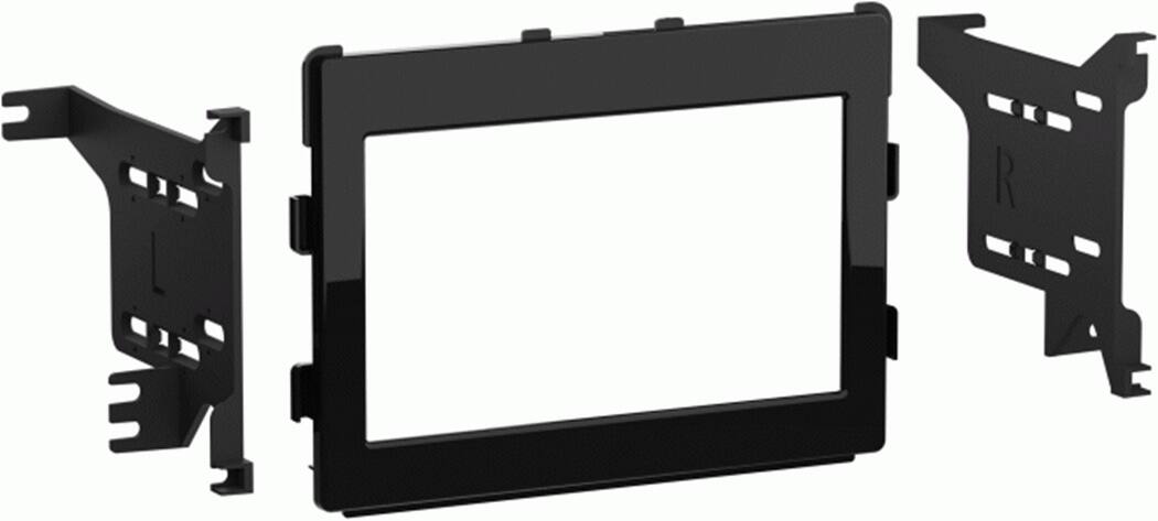 Angle. Metra - Dash Kit for 2020-Up Mitsubishi Outlander Sport Vehicles - High-gloss Black.