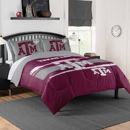 Sweet Home Collection - NCAA Texas A&M Aggies Comforter & Sham Set- Full/Queen - Multicolored