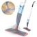 Front. AGPtek - 360 Degree Microfiber Floor Spray Mop with 600Ml Capacity Bottle - Grey.