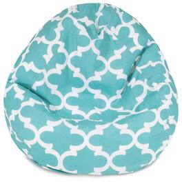 Majestic Home - Large Bean Bag Trellis Teal - Blue