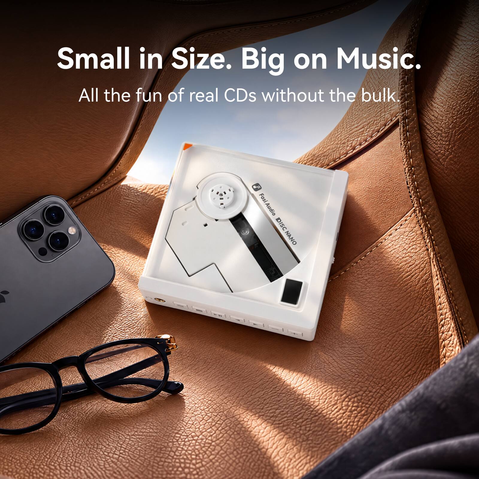Fosi Audio Disc Nano Portable Mini CD Player Black - Best Buy