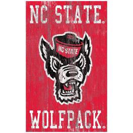 Fan Creations - NC State Wolfpack 11'' x 19'' Heritage Distressed Logo Sign - Multicolor