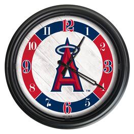 Holland Bar Stool Co. - Los Angeles Angels Indoor/Outdoor LED Wall Clock - Multicolor