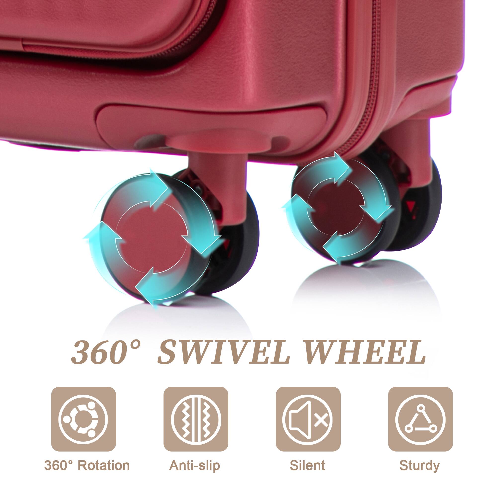 360° SWIVEL WHEEL

- 360° Rotation
- Anti-slip
- Silent
- Sturdy