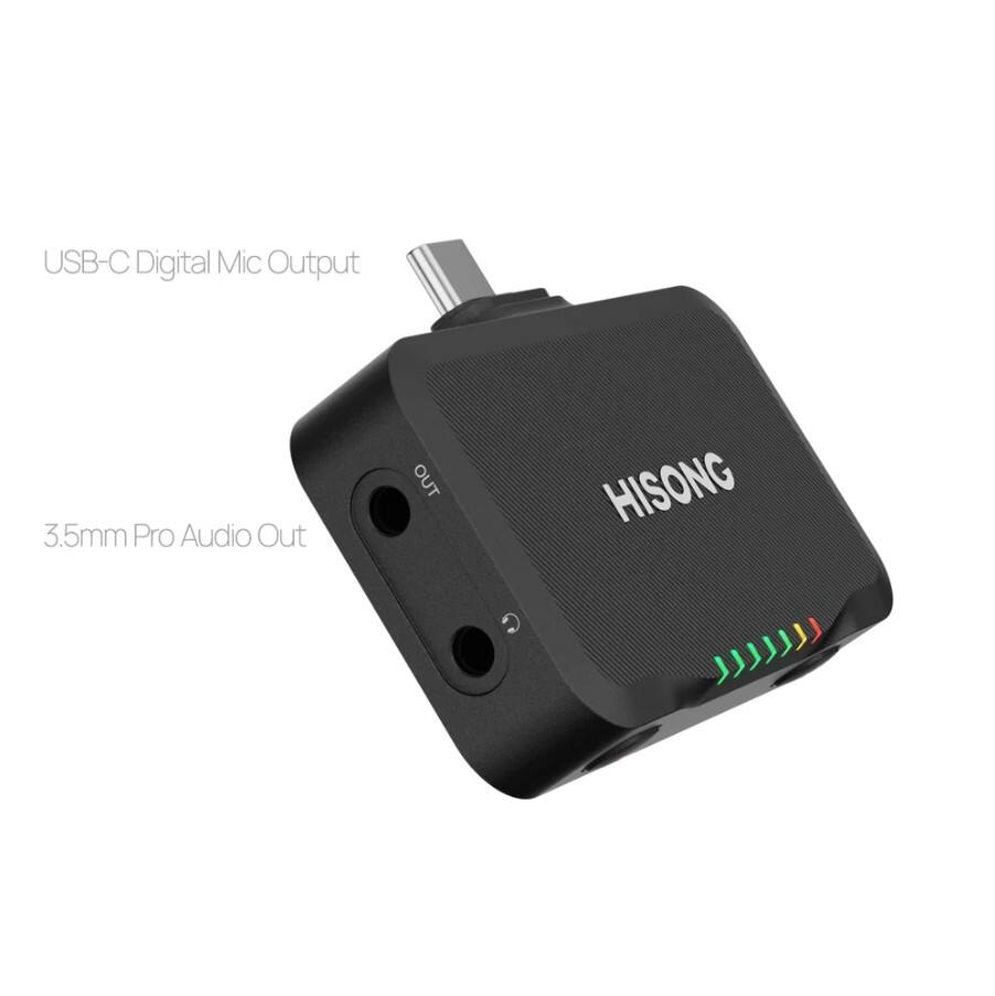 USB-C Digital Mic Output  
3.5mm Pro Audio Out  
OUT  
HISONG