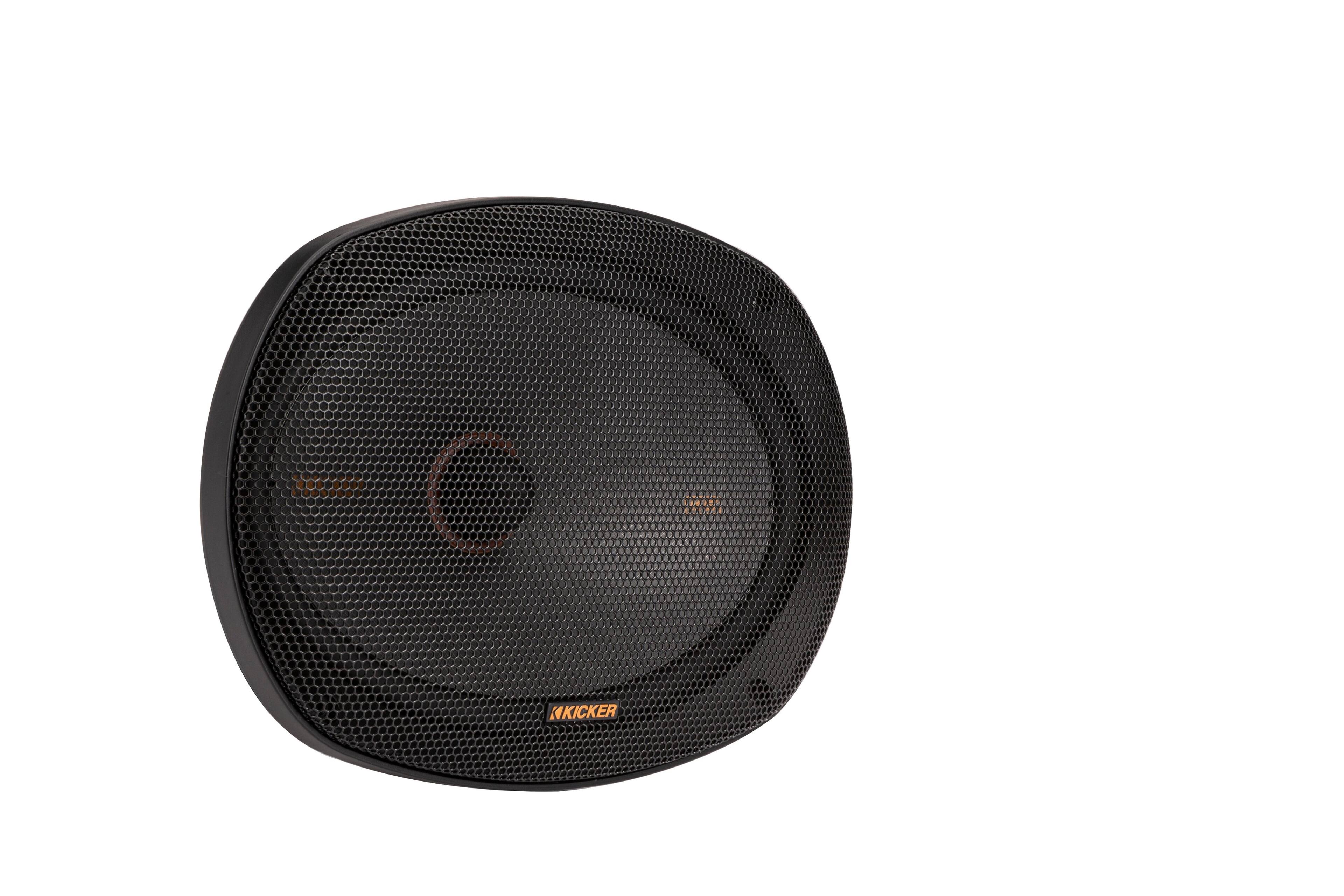 Left. KICKER - KS Series 6 X 9 inch  Component 2-Way Car Speaker with Polypropylene Cone (Pair) for Automobile - BLACK.