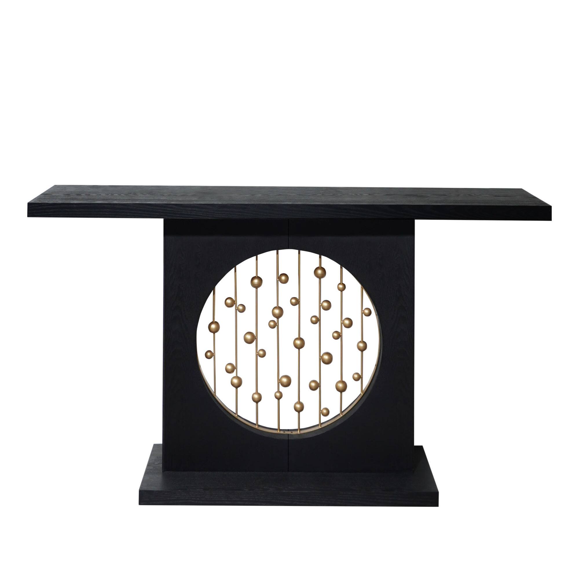 Back. GOODSILO - Contemporary Entryway Console Table with Elegant Accents - Multi.