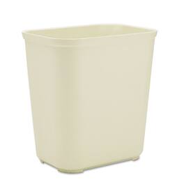 RubberMaid - Fiberglass Wastebasket, 7 gal, Fiberglass, Beige