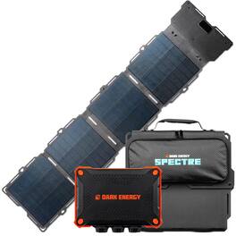 Dark Energy - Poseidon XL 27,000mAh Power Bank with Spectre 56W Folding Solar Panel for Complete Off-Grid Solar Power Generator