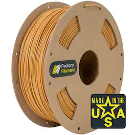Factory Filament - 1.75mm PLA 3D Printer Filament, 1 KG Spool, Dimensional Accuracy +/- 0.02 mm, 3D Printing Filament - Wood