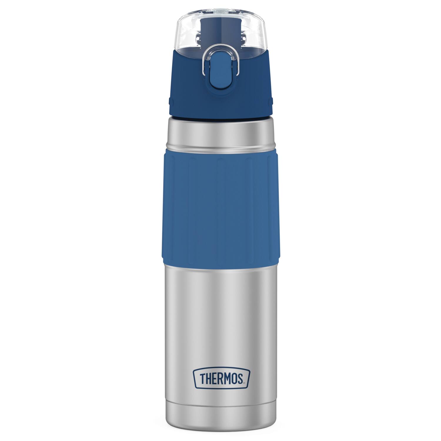Back. Thermos - 18-Ounce Vacuum-Insulated Stainless Steel Hydration Bottle - Slate Blue.
