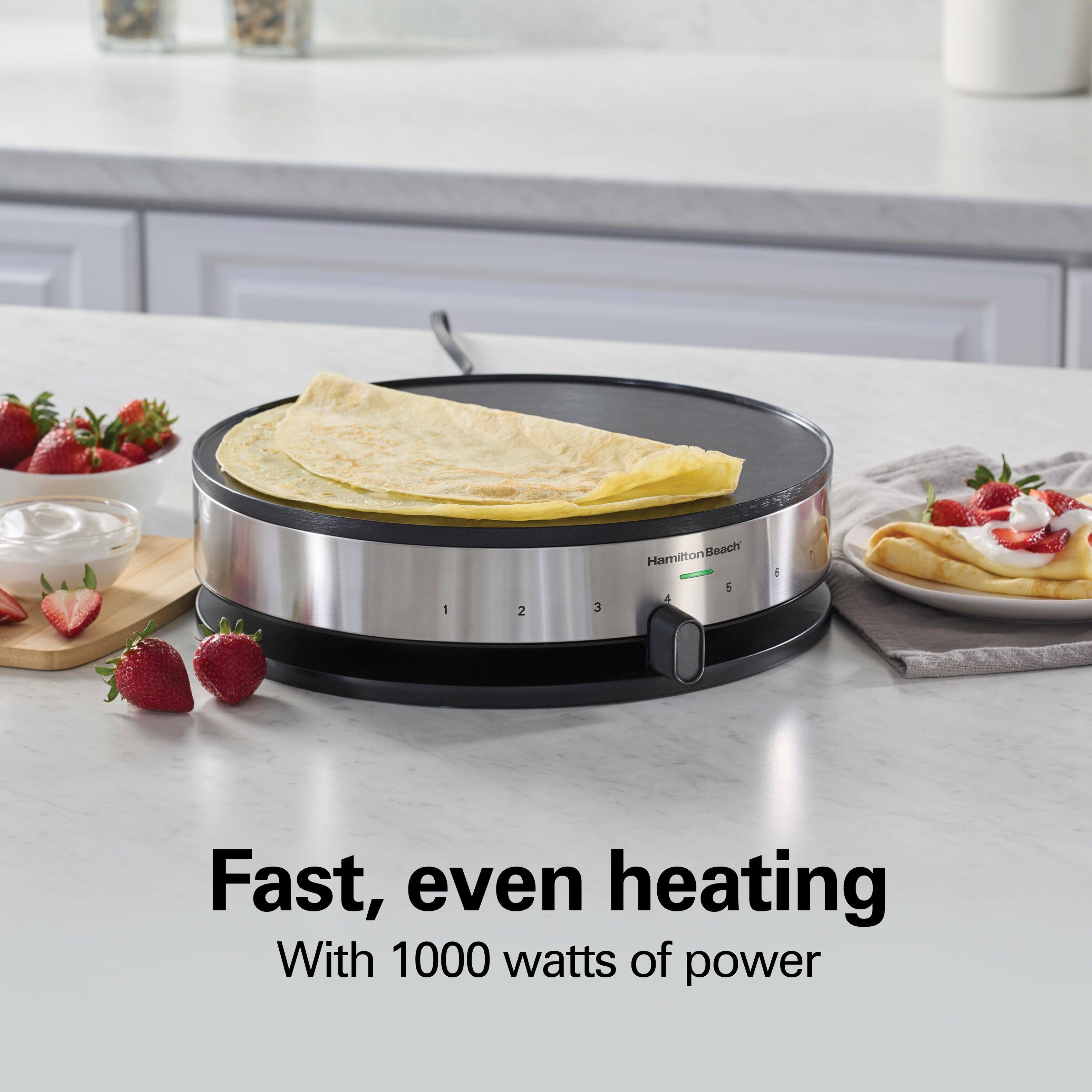 Hamilton Beach 5 4

Fast, even heating With 1000 watts of power