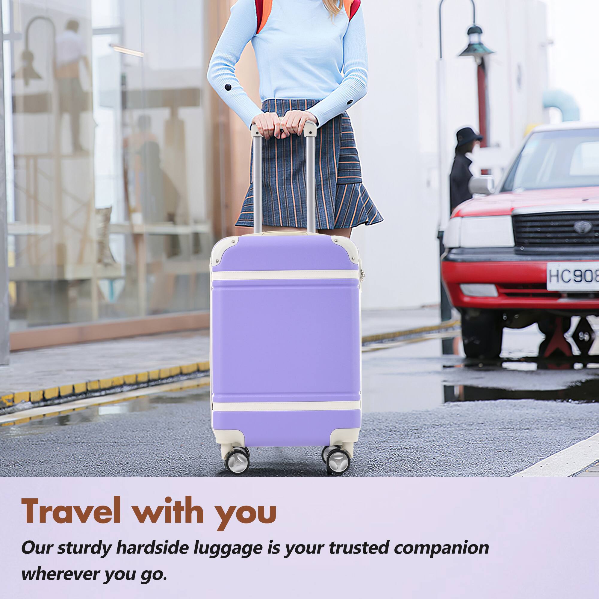 HC908

Travel with you  
Our sturdy hardside luggage is your trusted companion wherever you go.